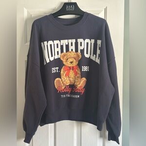 ❤️’GRAYSON THREADS’ SUPER CUTE NAVY CREWNECK SWEATSHIRT SIZE XXL